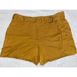 Forever 21 woven belted shorts